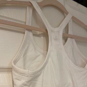 LULULEMON - White Racerback Tank - Size 4